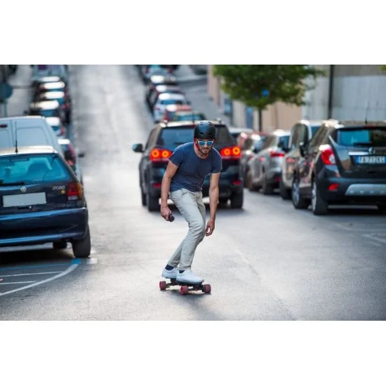 Linky Innovation Light Foldable Electric Skateboard with Remote - Black